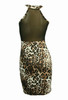 Back - S V leopard sexy dress