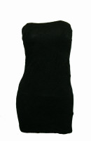 Front - S strapless rose sexy dress