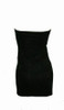 Back - S strapless rose sexy dress