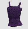 Back - E stars purple top elastic top