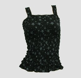 Front - E stars black-grey top elastic top