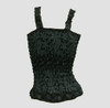 Back - E punk flower black-grey top elastic top