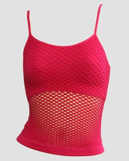 Front - Small red top net top