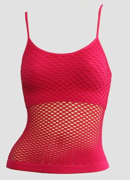 Front - Small pink top net top