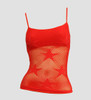 Front - Star red top net top