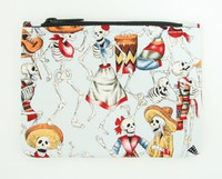 Skeleton blue special cosmetic bag