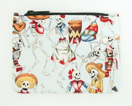 Skeleton blue special cosmetic bag