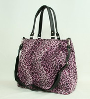 Leopard pink fashion fluffy bag