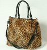 Leopard orange fashion fluffy bag