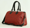 Check red large bowling bag