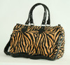 Zebra orange large bowling bag
