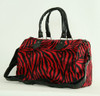 Zebra red large bowling bag