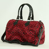 Leopard red large bowling bag