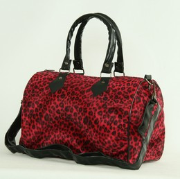 Leopard red large bowling bag