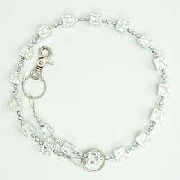 Skull silver WC 4 wallet chain