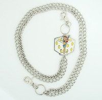 Lady dice white WC 4 wallet chain