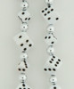Dice SM white WC 4 wallet chain