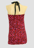 Back - LO leopard red long top pin up