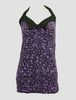 Front - LO leopard purple long top pin up
