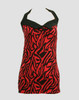 Front - LO zebra red long top pin up