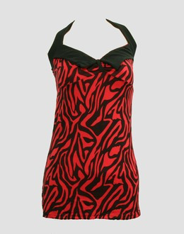 Front - LO zebra red long top pin up