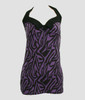 Front - LO zebra purple long top pin up