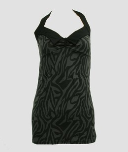 Front - LO zebra grey long top pin up