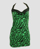 Front - LO zebra green long top pin up