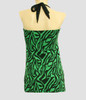 Back - LO zebra green long top pin up