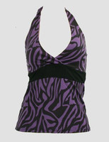 Front - BA zebra purple band top pin up