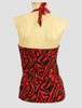 BA zebra red band top pin up