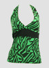 Front - BA zebra green band top pin up