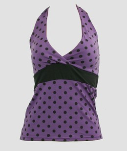 Front - BA dot L purple band top pin up