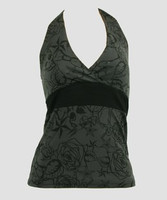 Front - BA skull anchor grey band top pin up