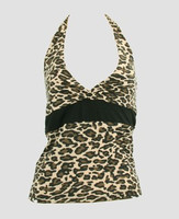 Front - BA leopard brown band top pin up