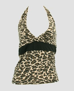 Front - BA leopard brown band top pin up