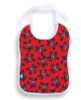 SB roses red six bunnies bib