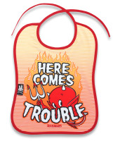 SB trouble six bunnies bib