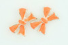 C bow cross orange colorful stud