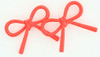C bow thick red colorful stud