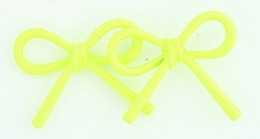 C bow thick yellow colorful stud