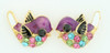 S swalluw purple stone stud