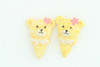 C ice cream bear colorful stud