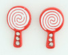 C lolly S red colorful stud
