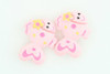C fish L-pink colorful stud