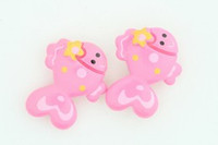 C Fish D-Pink Colorful Stud