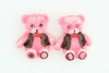 C bear jacket pink colorful stud