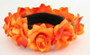 F orange flower universal hair tie and bracelet