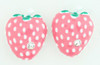 S strawberry pink stone stud