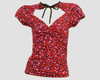 Front - OIF leopard red classic top pin up